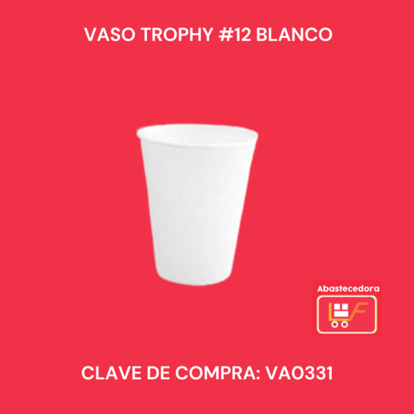 Vaso Trophy #12 Blanco