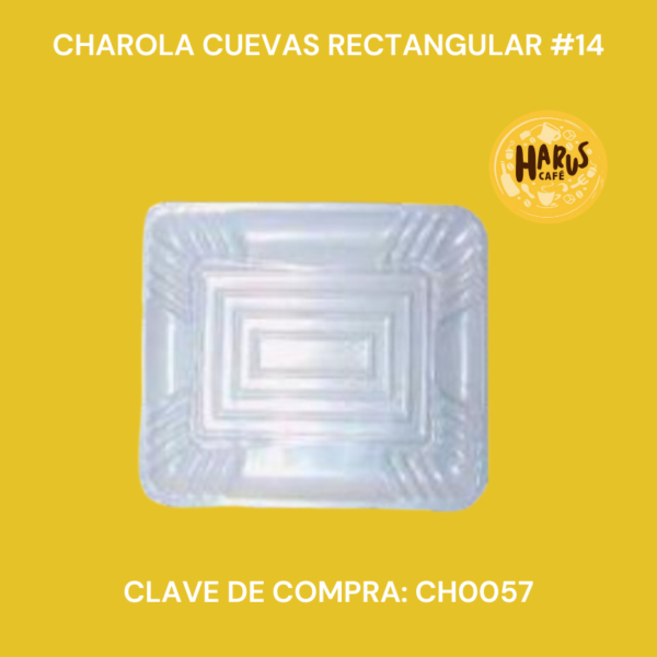 Charola Cuevas Rectangular #14