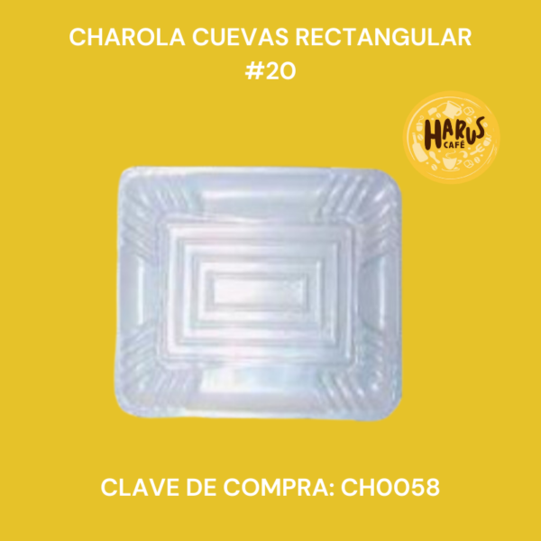 Charola Cuevas Rectangular #20