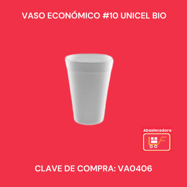 Vaso Económico #10 Unicel Bio