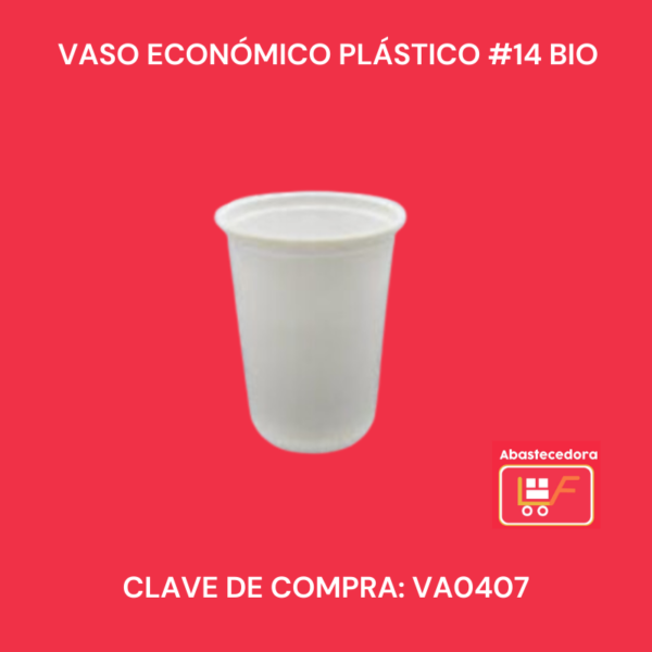 Vaso Económico Plástico #14 Bio