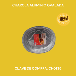 Charola Aluminio Ovalada