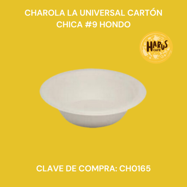 Charola La Universal Cartón Chica #9 Hondo