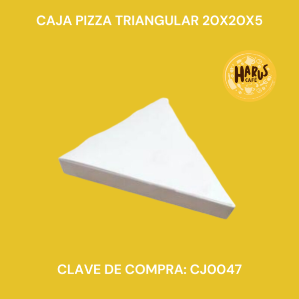 Caja Pizza Triangular 20x20x5