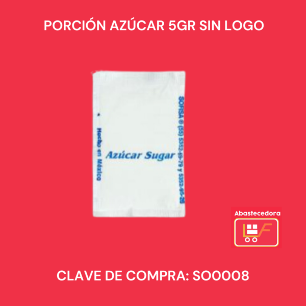 Porción Azúcar 5gr Sin Logo