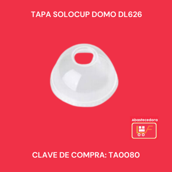 Tapa Solocup Domo DL626